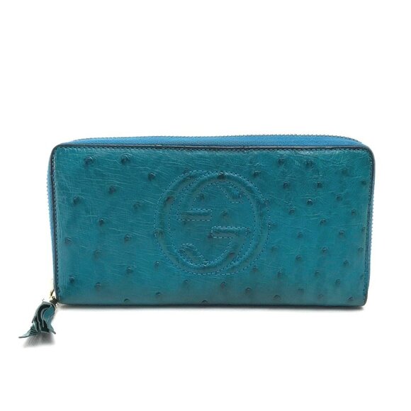 GUCCI Blue Wallet - Picture 1 of 8